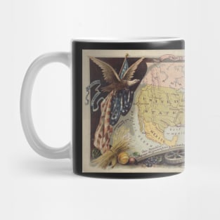 Victorian US Map Mug